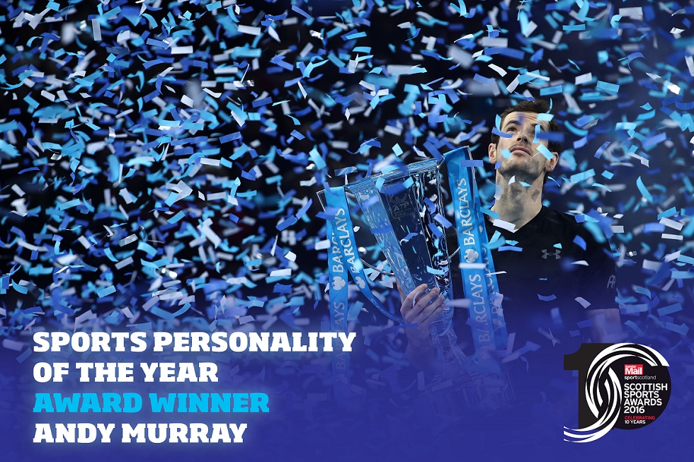 Andy Murray is the 2016 sportscotland Sports Personality of the Year