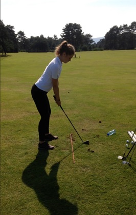 Hannah at Ladybank Golf Club