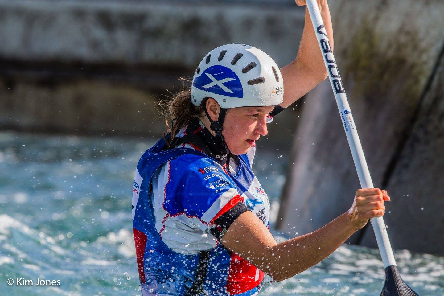 Eilidh Gibson competes in C1 slalom