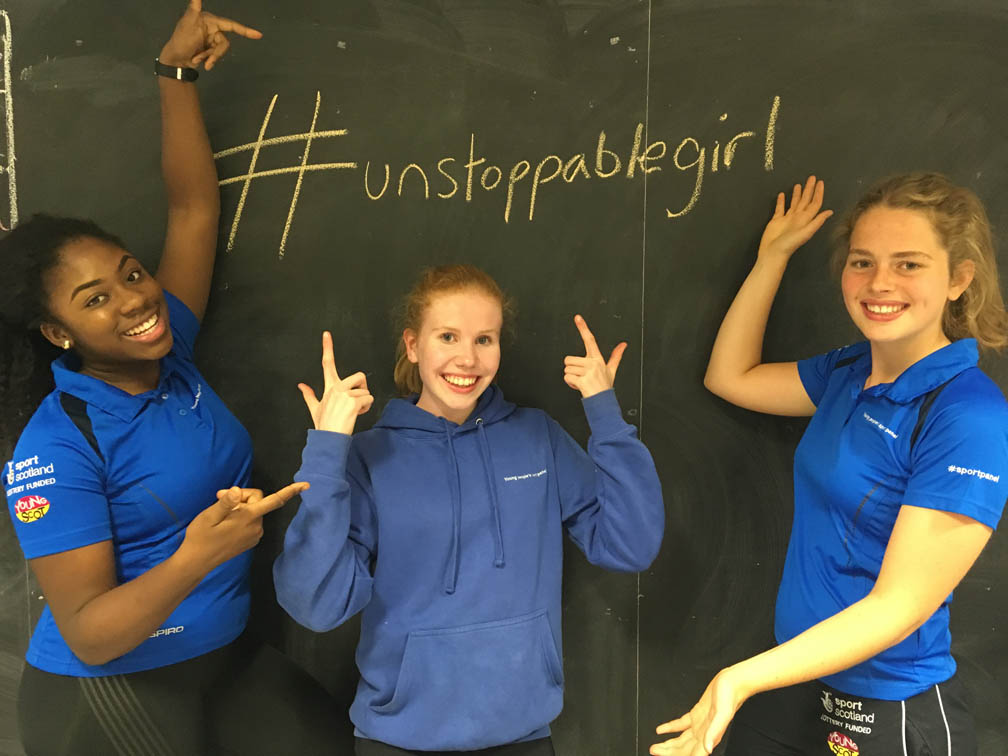 #unstoppablegirl featuring the sportscotland Young people's sport panel