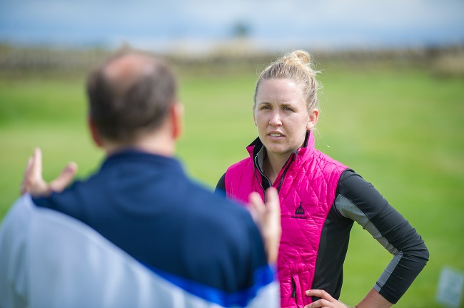 Sally Watson and Dr Malcolm Fairweather of the sportscotland institute of sport