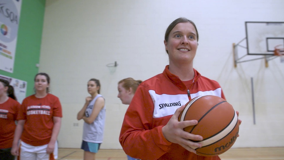 Adrienne Hunter, Coach Developer of the Year at the 2017 sportscotland Coaching, Officiating & Volunteering Awards 