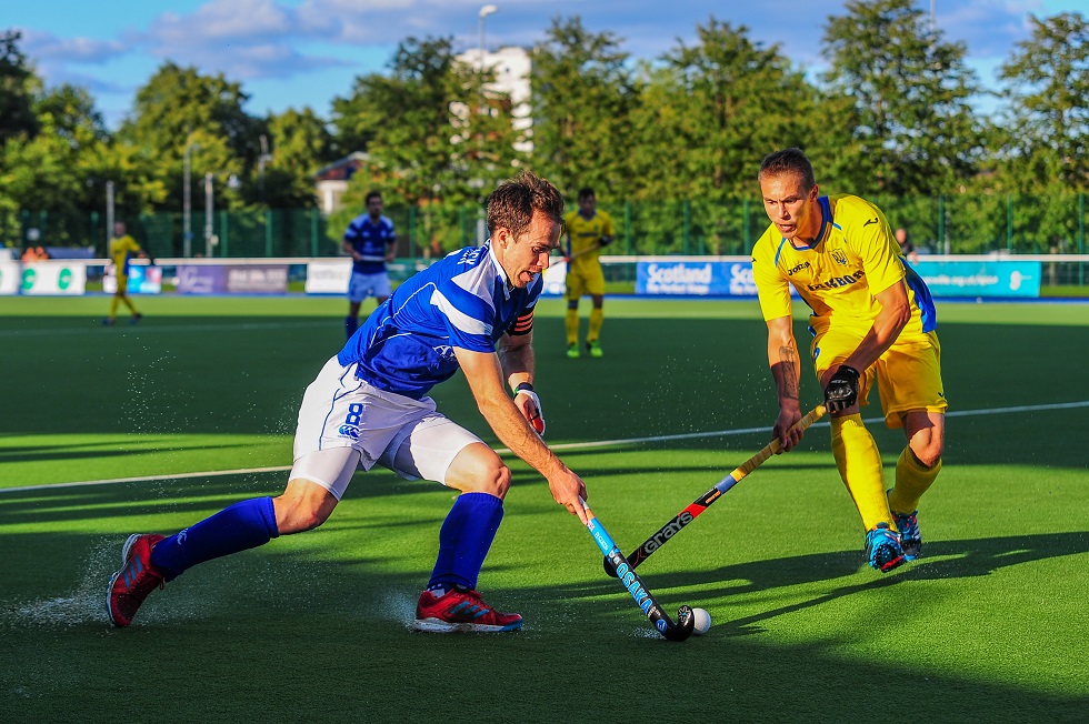 Chris Grassick in action for Scotland