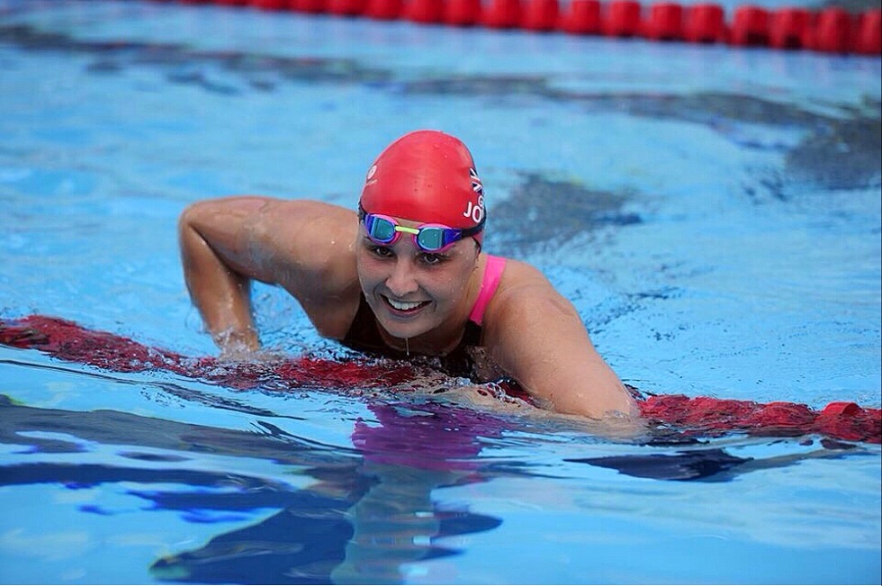 Danielle Joyce swimming for Great Britain