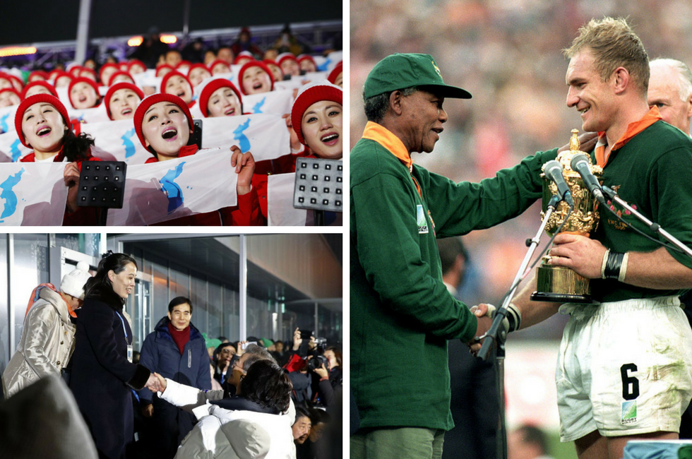 The 2018 Winter Olympics opening ceremony showed the power of sport to unite, as did South Africa's victory in the 1995 Rugby World Cup