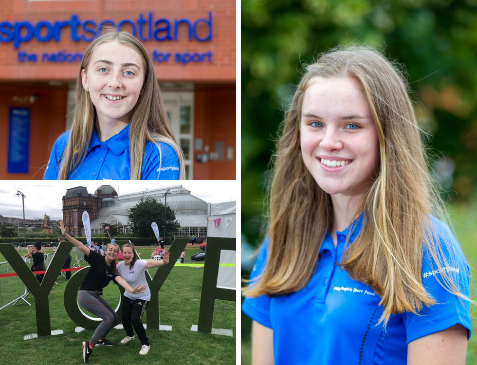 Holly Halferty and Sara Johnston volunteered at Glasgow 2018