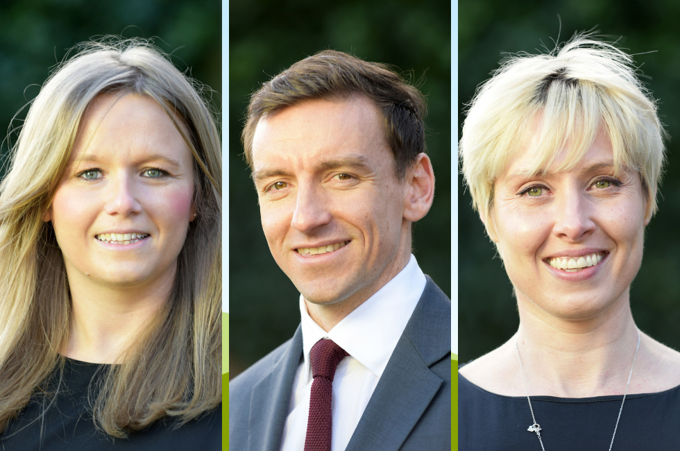 sportscotland board members Katy U'ren, Chris Grant and Susie Sandilands