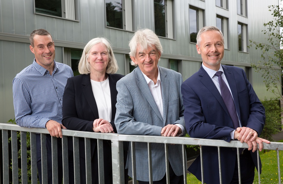 Mark Munro Maureen Campbell OBE Mel Young and Scott Lindsay on the sportscotland board