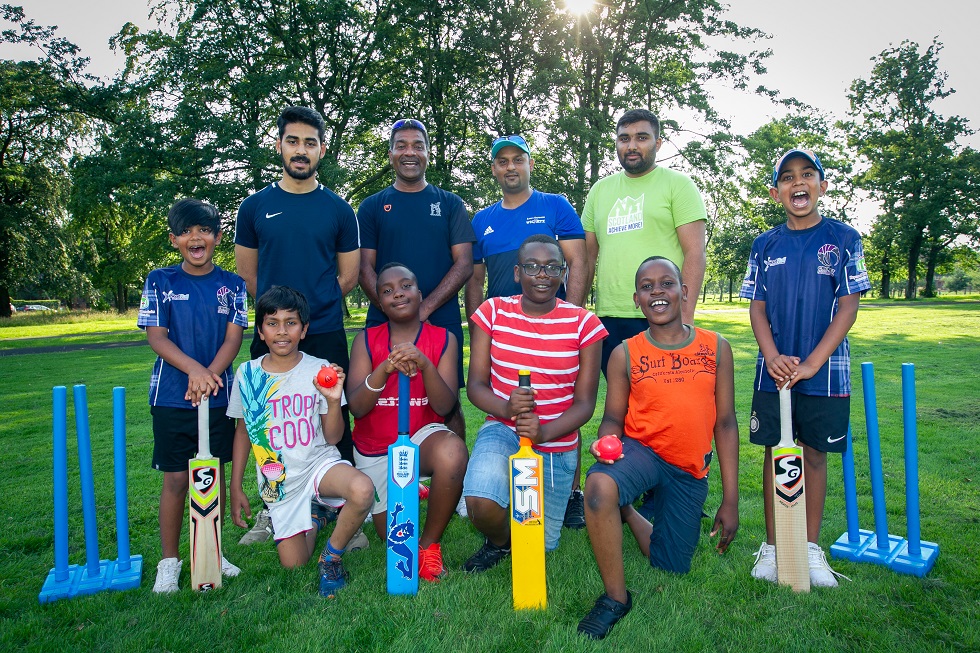 The Wicketz group in Springburn park