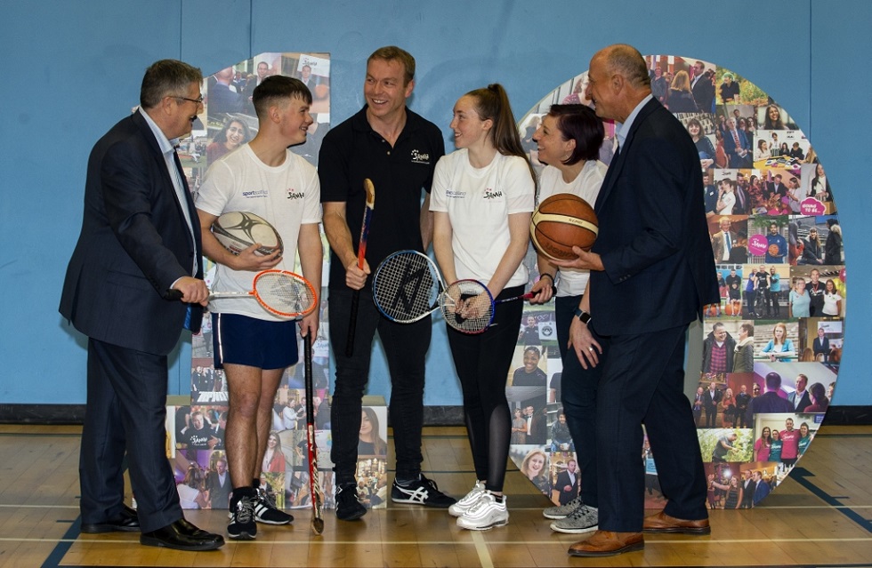 Sir Chris Hoy helps sportscotland and SAMH launch a new partnership on World Mental Health Awareness Day 