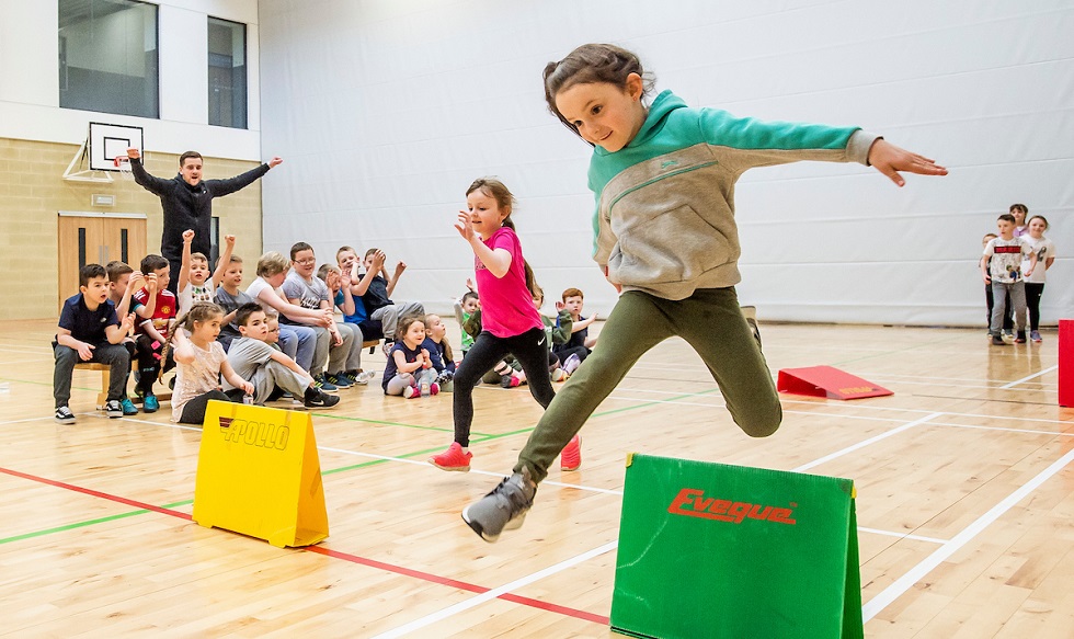 Primary school athletics session