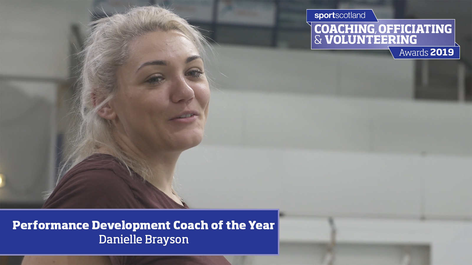 COV 2019 winner Danielle Brayson