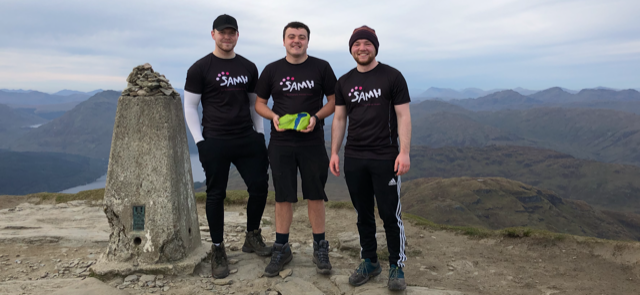 Sean Graham and friends climbing Ben Lomond